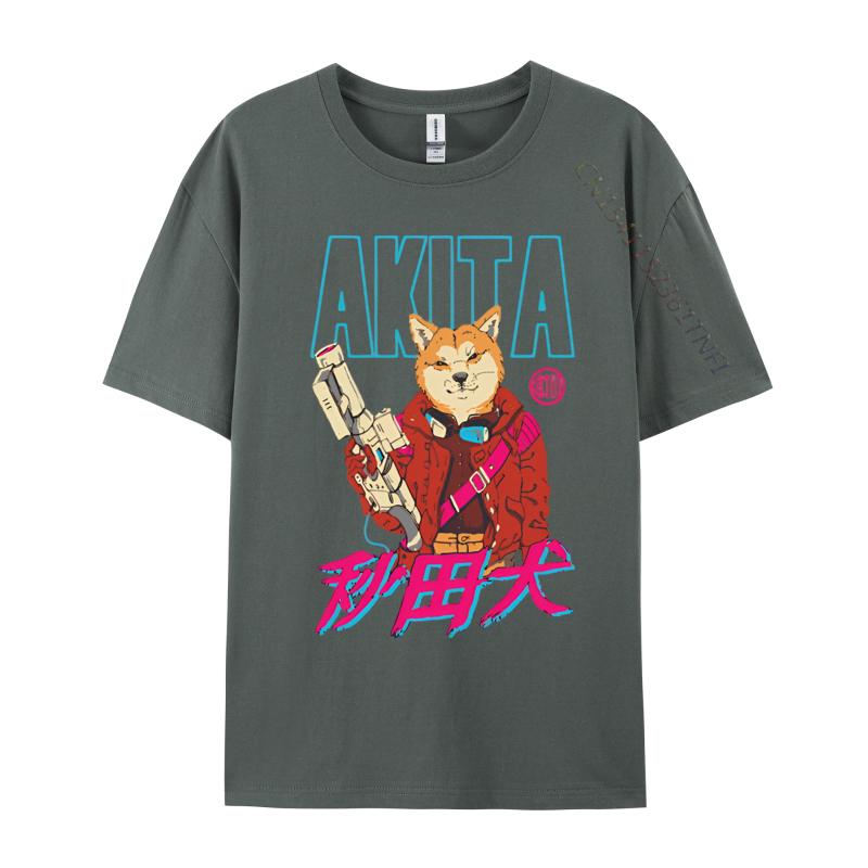 Adult Latest Printing Tops  Tees Cotton Top Tshirts Akita Neo Tokyo Tshirt Vintage Tshirt Brand T Shirt
