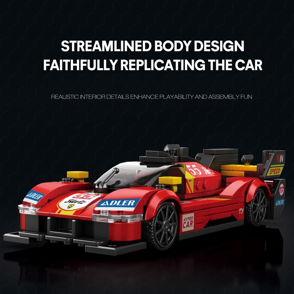 307PCS Speed Racer Building Blocks City Sport Vehicle Model Bricks Desktop Collection Display DIY Toys For Kids Holiday Gifts