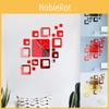 Large 3d Diy Wall Clock Mirror Surface Sticker Art Design For Modern Home And Office Decor