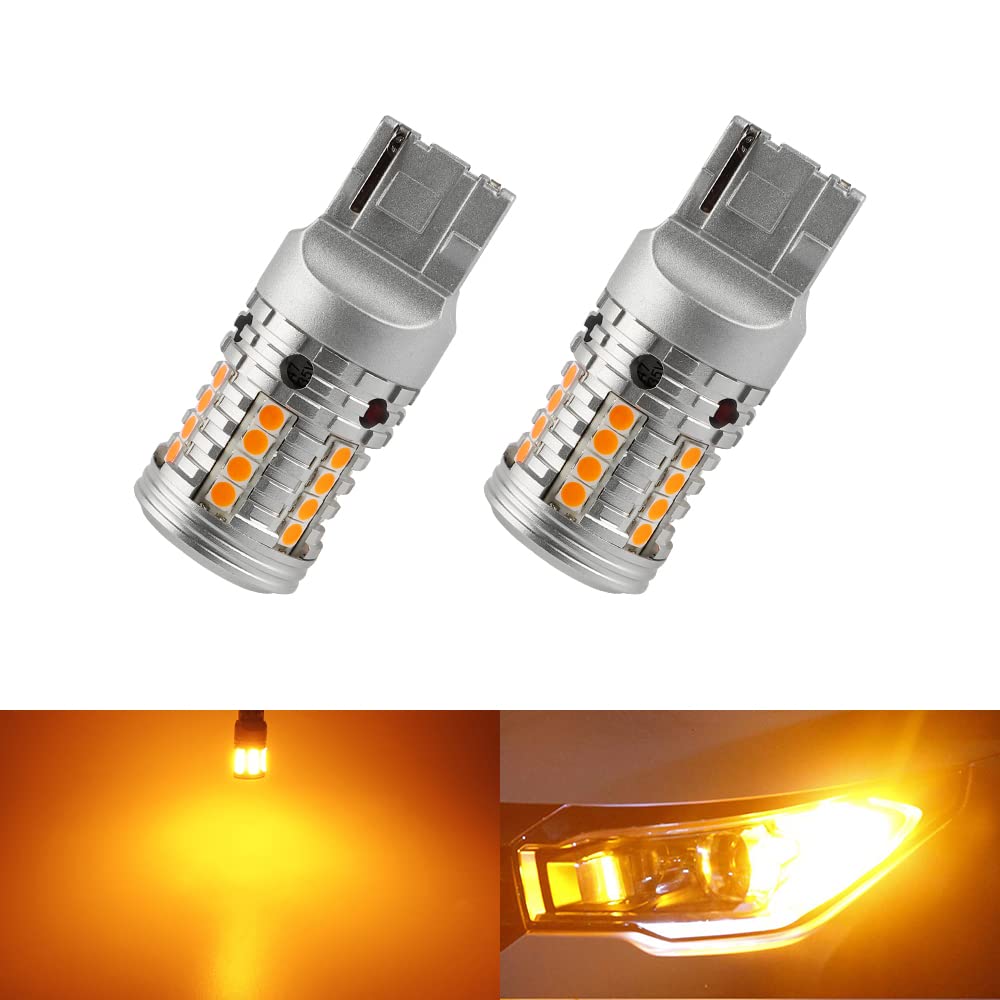 

Catland T20 LED Turn Signal, Single Amber, Anti-Hifla, Pinch Different, Built-in Resistor, Built-in Canceller, T20 single 7440 W21W оранжевый