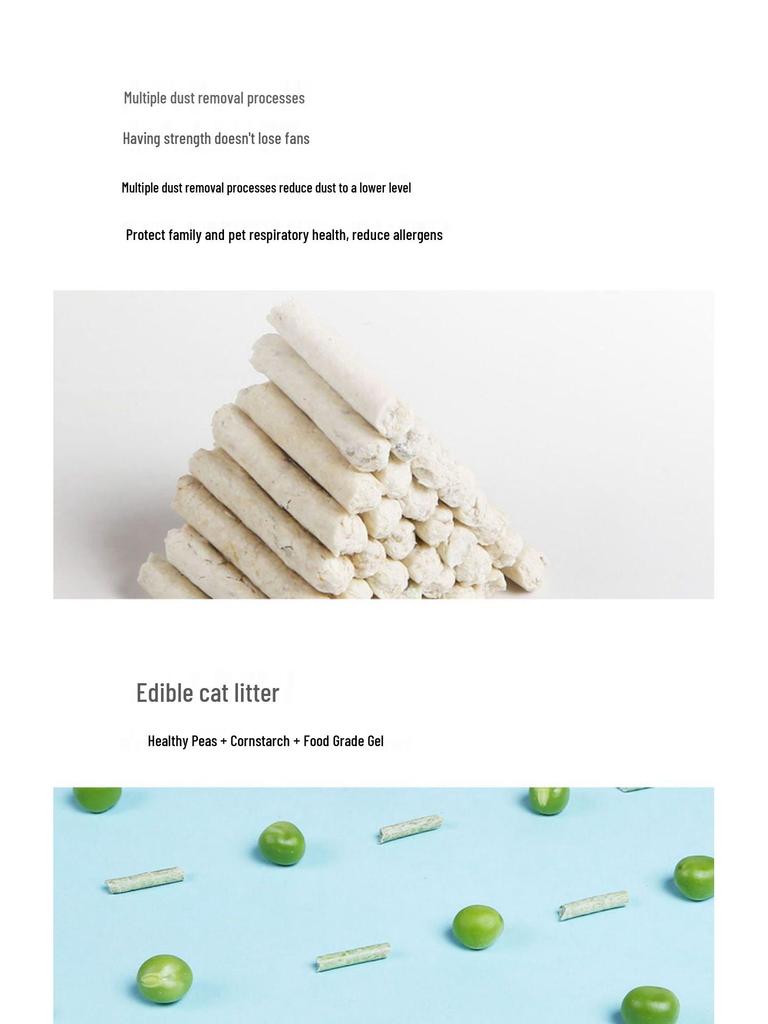 High-Quality Dust-Free Clumping Tofu Cat Litter with Activated Carbon