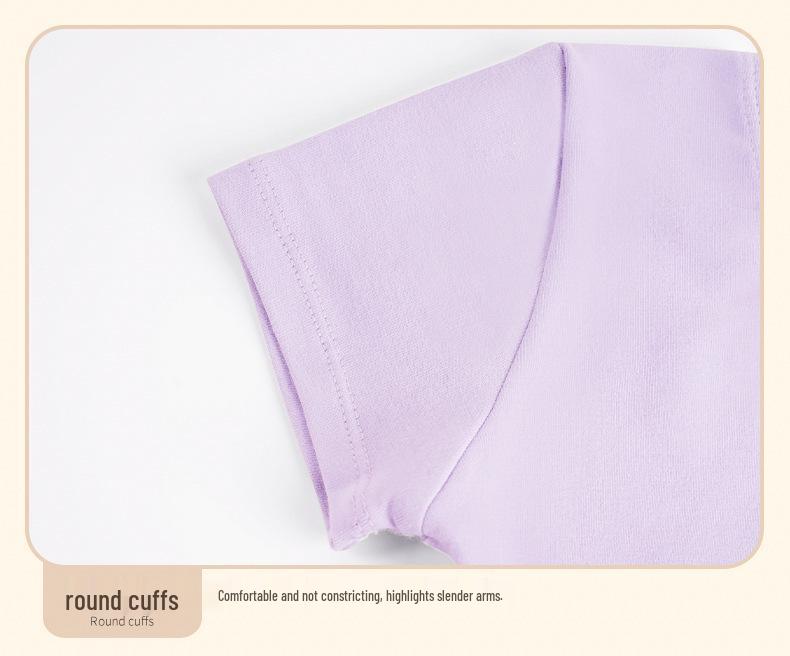 Children's Spring-Summer Ballet Skirt Bodysuit - Short Sleeve Dancewear for Girls