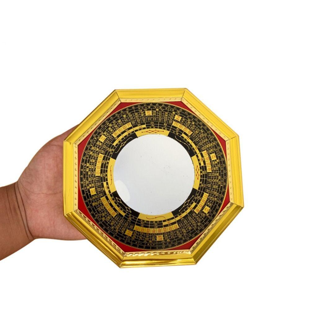 13cm 17.5cm 20.5cm Bagua Feng Shui Spiegel Metallrahmen Penh Kompass Achteckige Spiegel Exquisites Acht Diagramme Spiegel Geschenke