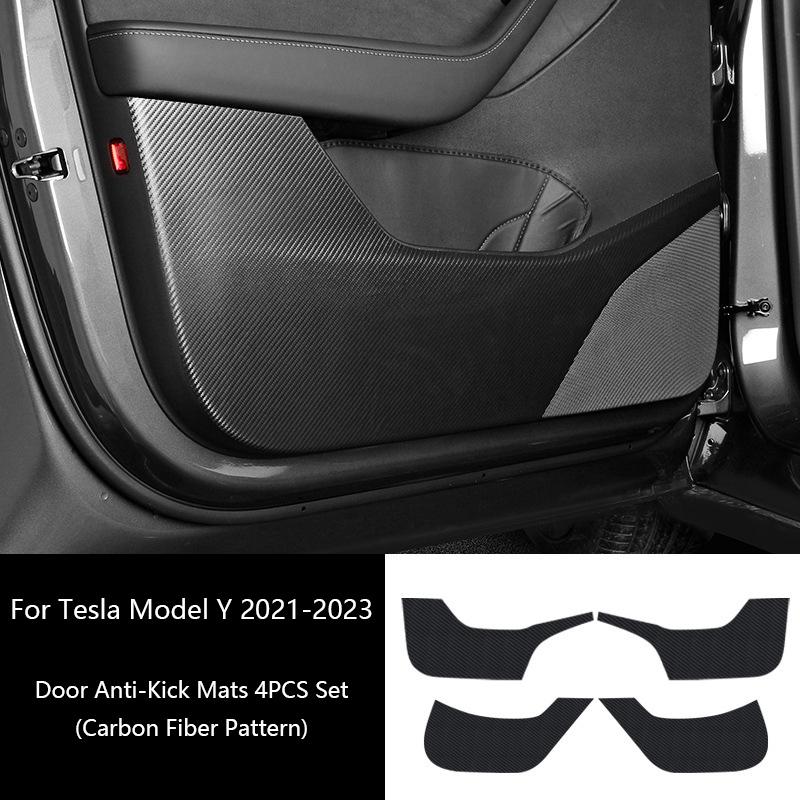 For Tesla Model Y/3 2021-2025 Door Anti-kick Sticker Model Y Juniper Soil-proof Mat Side Door Anti-scratch Protective Stickers