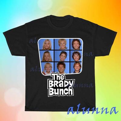New The Brady Bunch TV Show Men's Black T-shirt Funny Size S To 5XL