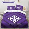 ACF Fiorentina Ložní povlečení Přikrývka Sada povlaků na polštář Domácí dekorace Dárek k narozeninám (1 * povlak na peřinu + 2 * povlak na polštář, bez jádra)