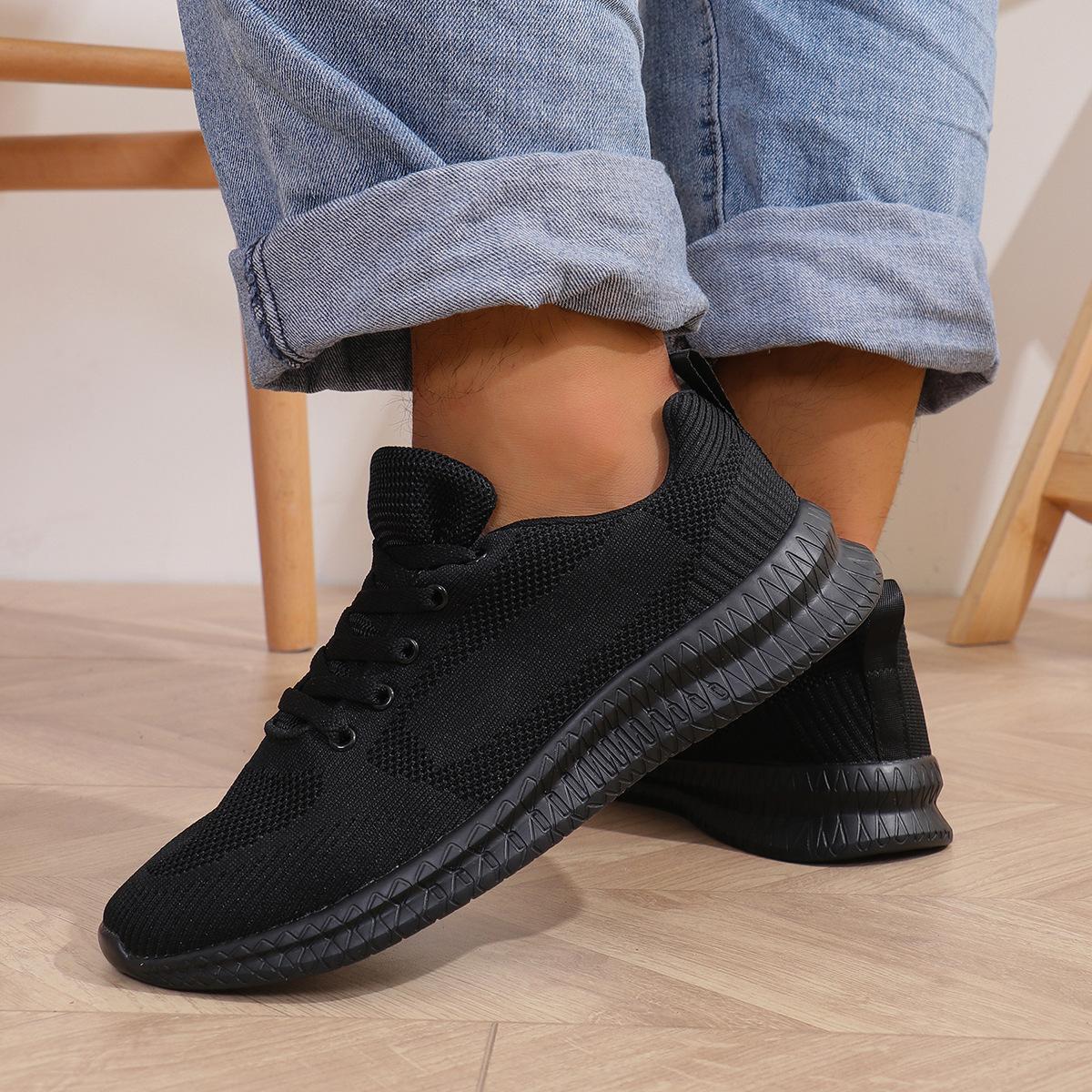 

Плоский каблук мягкая подошва легкие и не уставшие ноги повседневная мужская обувь дышащая транспортная повседневная мужская весенне-осенняя новая сетчатая нескользящая повседневная 46