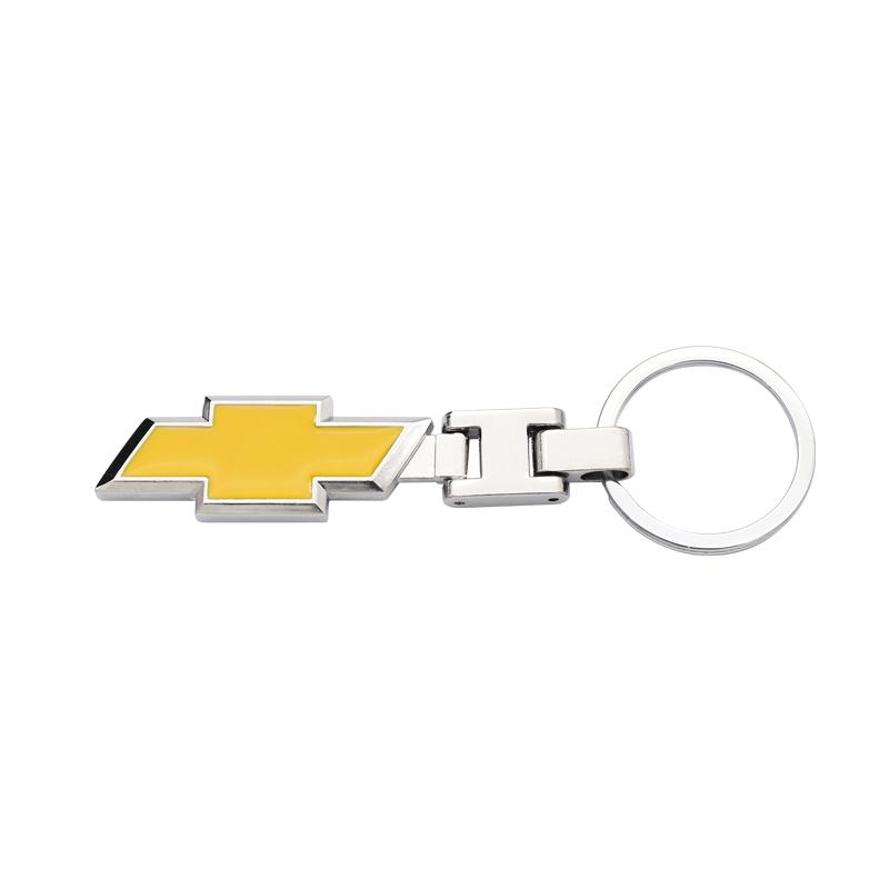 Chevrolet Emblem Metal Keychain Pendant For Chevrolet Corvette Silverado Camaro Tahoe Montana Bolt EUV Equinox Suburban SS Tahoe
