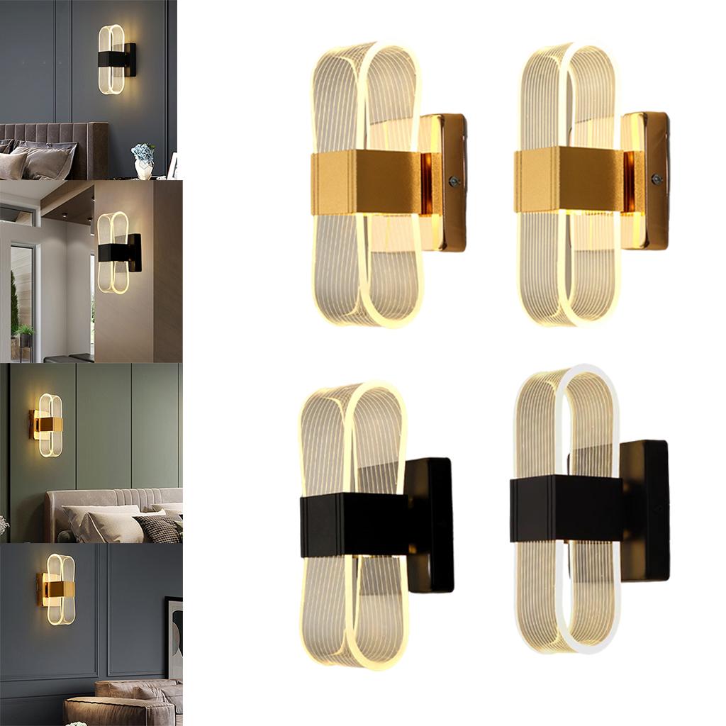 Acrylic Modern LED Wall Sconces Lamp Mounted Creative Light Stairway Hallway Cafes Fixtures for