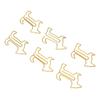 100Pcs Gold/Silver Dog Shape Paper Clips Dog Shape Portable Paper Clips Cute Paper Clips  Stationery