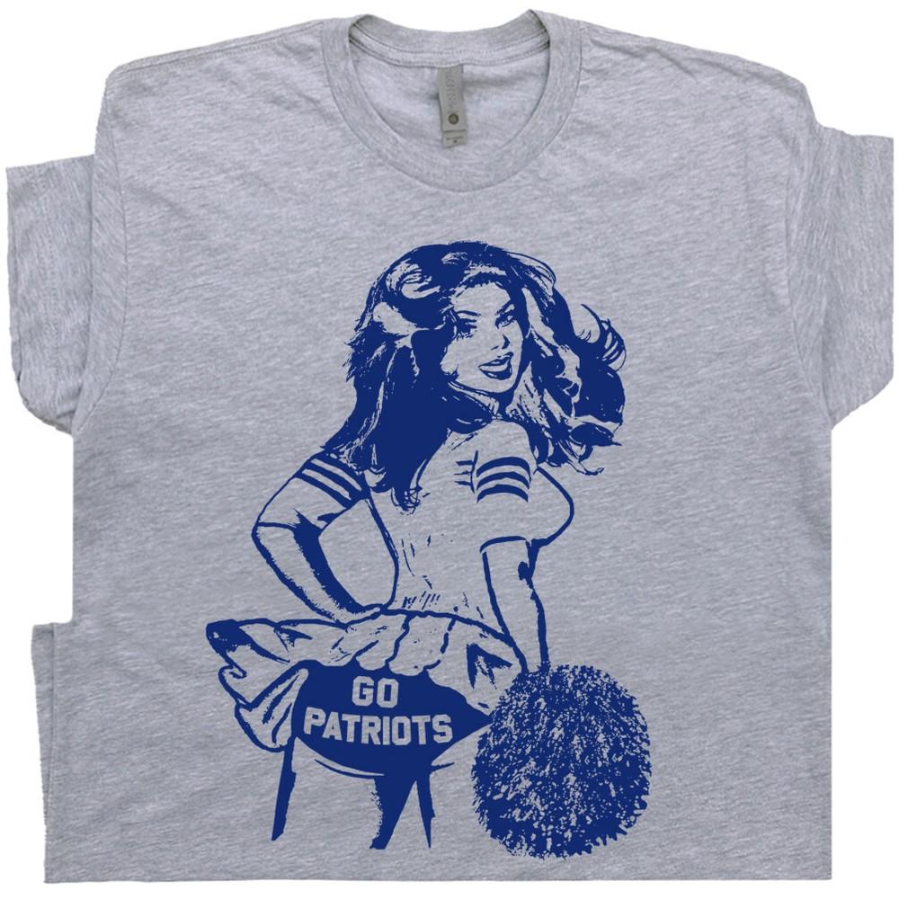 Go Patriots T-Shirt Vintage Patriots Shirt Football Cheerleader Retro Throwback