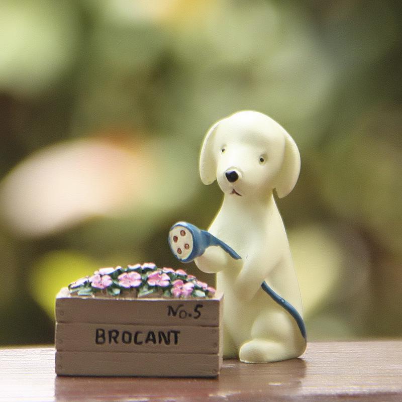 Miniature Resin Flower & Animal Ornaments for Succulent Gardens and Desktop Decor