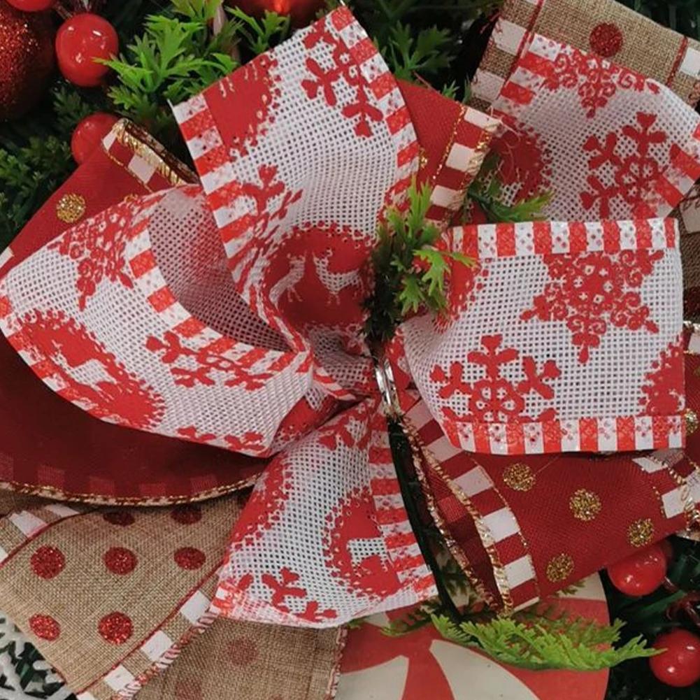 Door Wreath Christmas Garland Hanging Ornaments Artificial Atmosphere Decorative Garland Household Christmas Tree Decorations