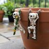 2 Pieces Skeleton Ladder Pot Climber Spooky Cute Climbing Weather Resistant Garden Decor