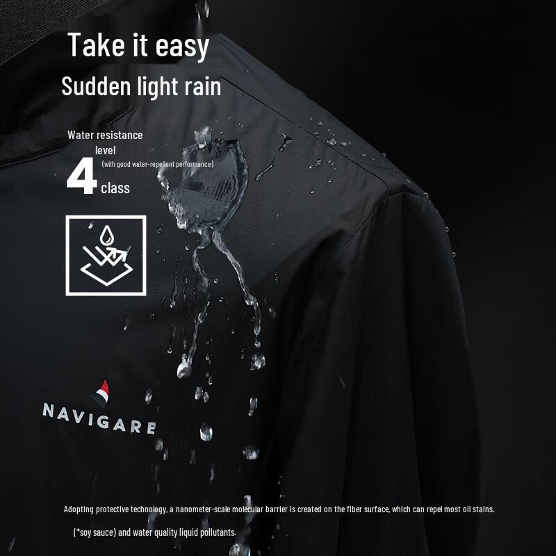 Navigare Men's Stand Collar Lightweight Casual Jacket