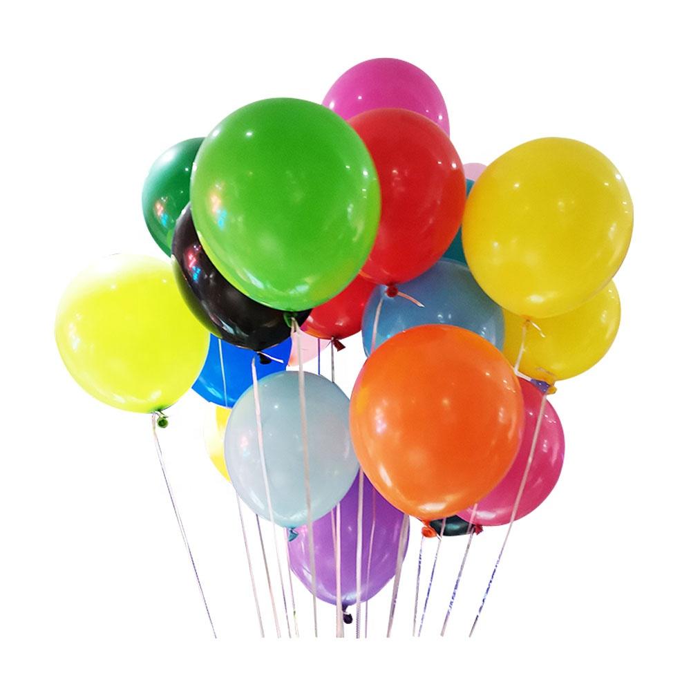 100 Stück Beutel 10 Zoll Professioneller Ballon Happy Birthday Rund Matt Verschiedene Farben Regenbogen Latexballon Packung mit 100