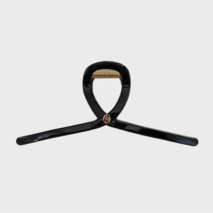 Twist metal point hair clip_real black HC003