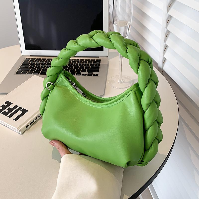 Luxury Design Women's Hobo Pleated Tote Sweet Color Underarm Bag Small Bag and Bags Shoulder Bag