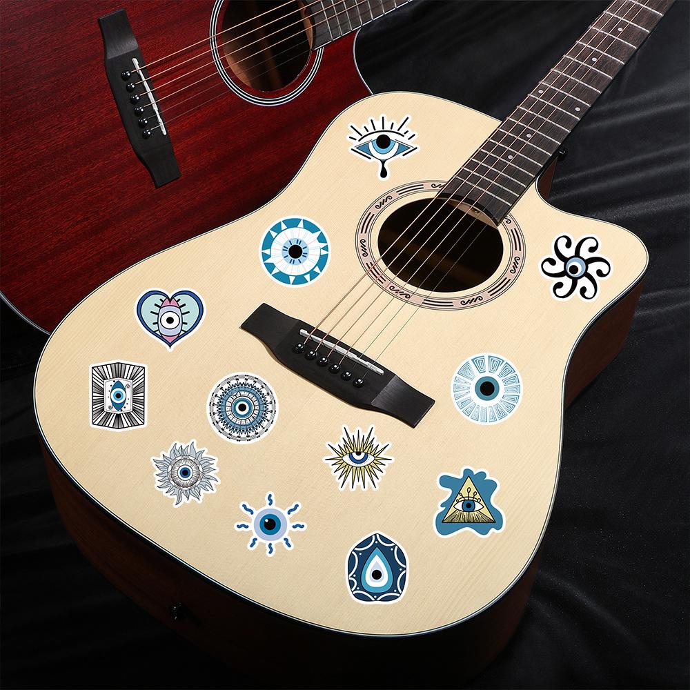 Evil Eye Waterproof Stickers - 60 Sheets for Phone, Water Bottle, Computer, Suitcase