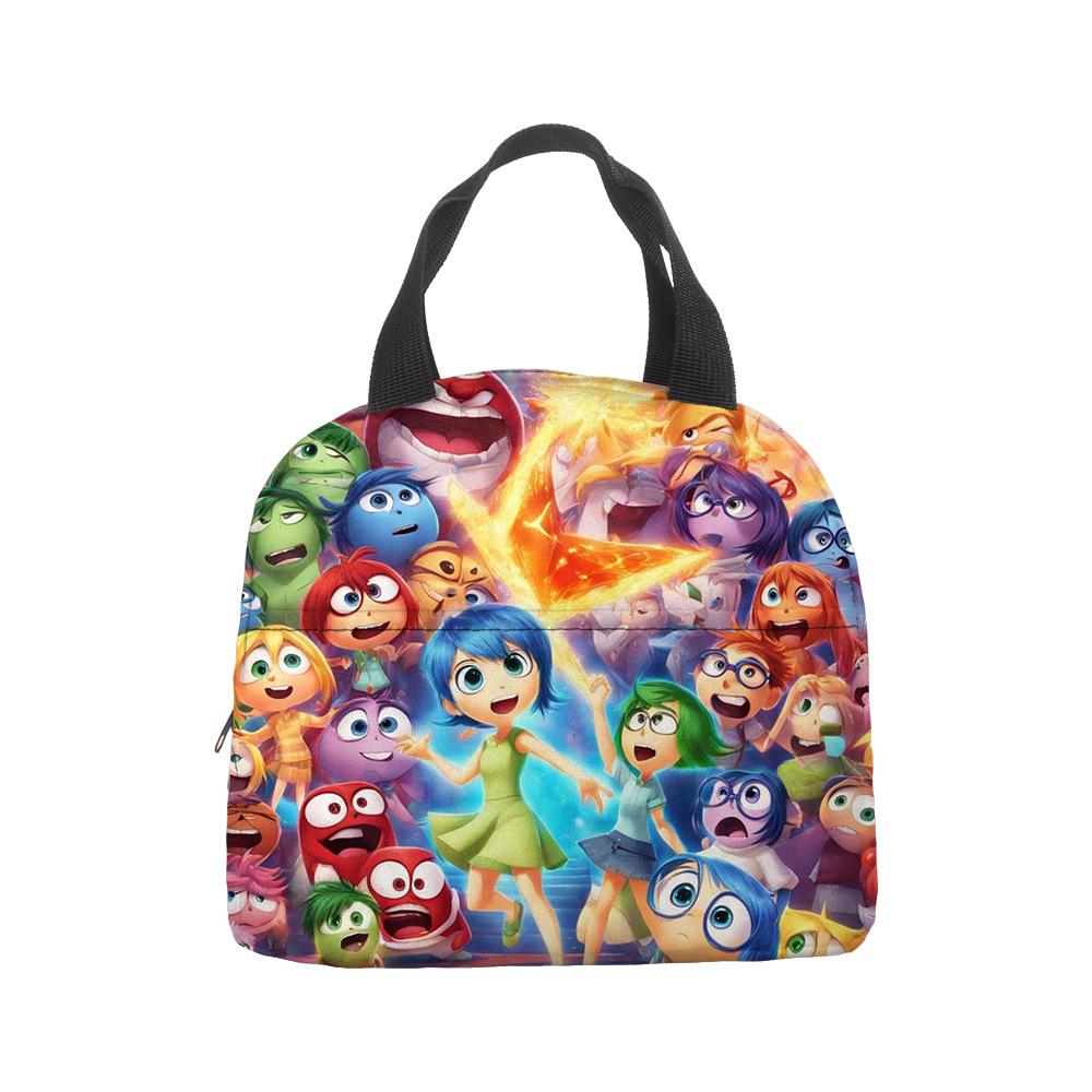 Mind Secret Service 2Inside Out 2 Plush Insulated Lunch Box Bag Portable Foil Ice Bag Picnic Bag
