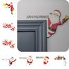 Door Christmas Wooden Frame Decoration Festive Santa Claus Corner Window Decor