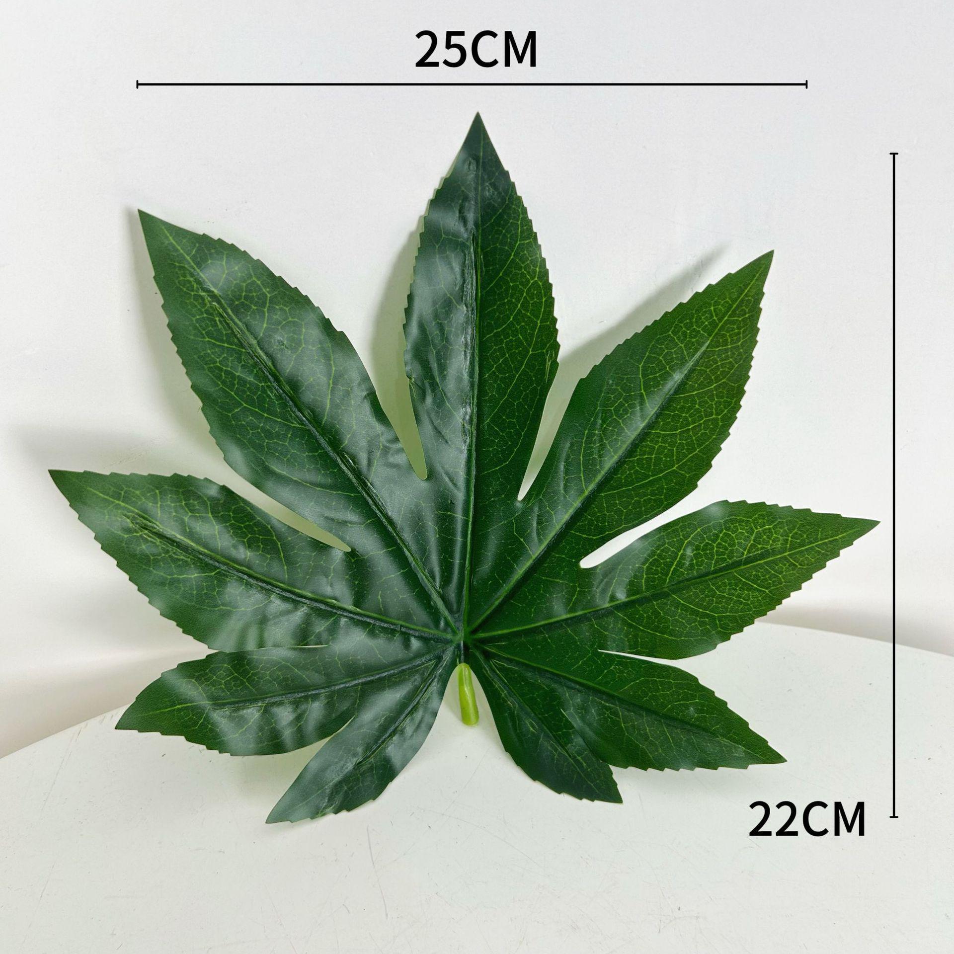 

Octagonal Leaf Simulation for Supermarket Fruit Display - Green Decorative Leaves
