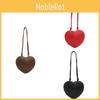 Fashionable Heart-shaped Crossbody Bag Love Shape Urban Simple Style Plush Crossbody Women's Bag