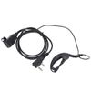 2 Way Radio Headset Universal 2Pin Headset with Collar Clip G Shape for Baofeng BF‑888S UV5R