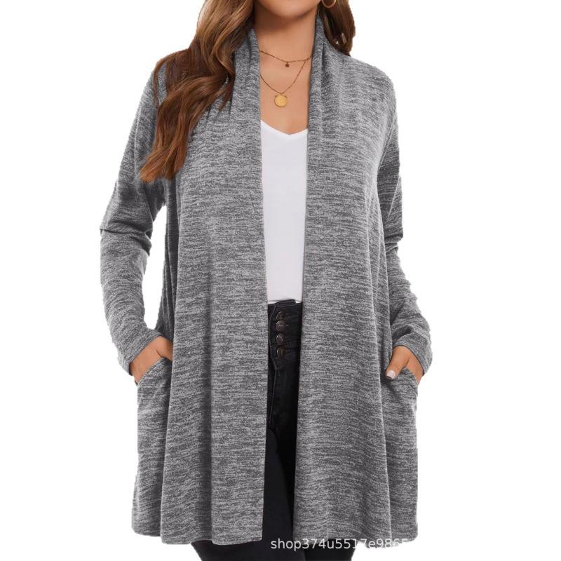 Women S Loose Lightweight Long Sleeve Cardigan With Pockets