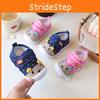 Unisex Baby Shoes Cartoon Print Soft Bottom Nonslip Canvas For Newborns And Toddlers With Velcro