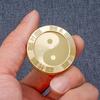 Münzen Fidget Slider Lustige Chinesische Schriftzeichen Taiji Massives Messing Rund Bringt Glück Tragbar Stressabbau Glücksmünzen Spinner Spielzeug Erwachsene Geschenk