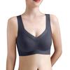 Seamless Underwear Women's Thin Large Size Bra Beautiful Vest  One-piece Fixed Cup Push-up Bra