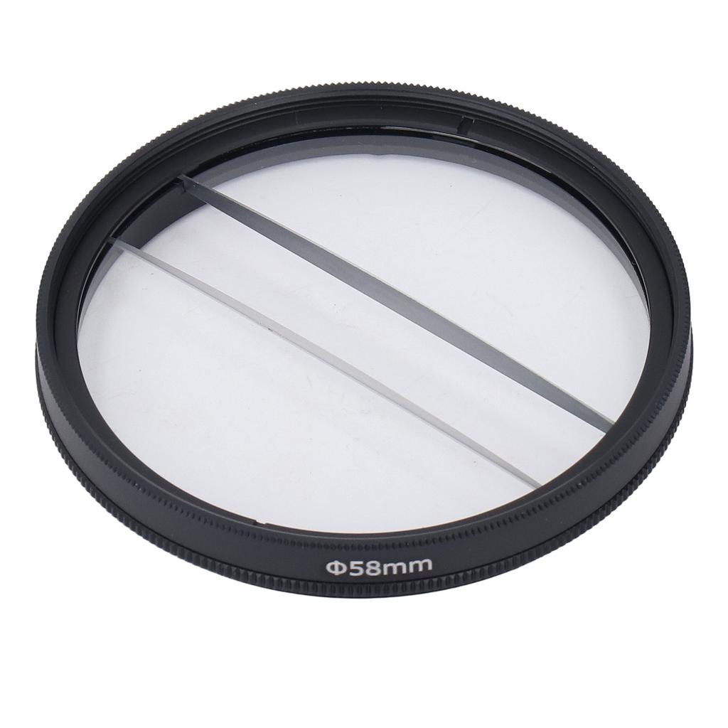 52MM Unschärfe Spezialeffektfilter Doppelseitige Mehrschichtvergütung Split-Diopter-Filter mit Filter