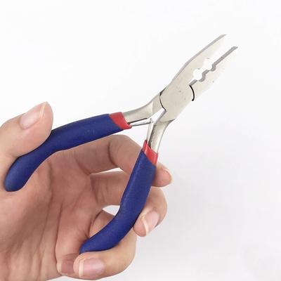 Haarzange, spitz, Zweiloch-Haarverlängerungszange, 1 Stück, Crimpzange, Verlängerungszange für Haarverlängerungswerkzeuge