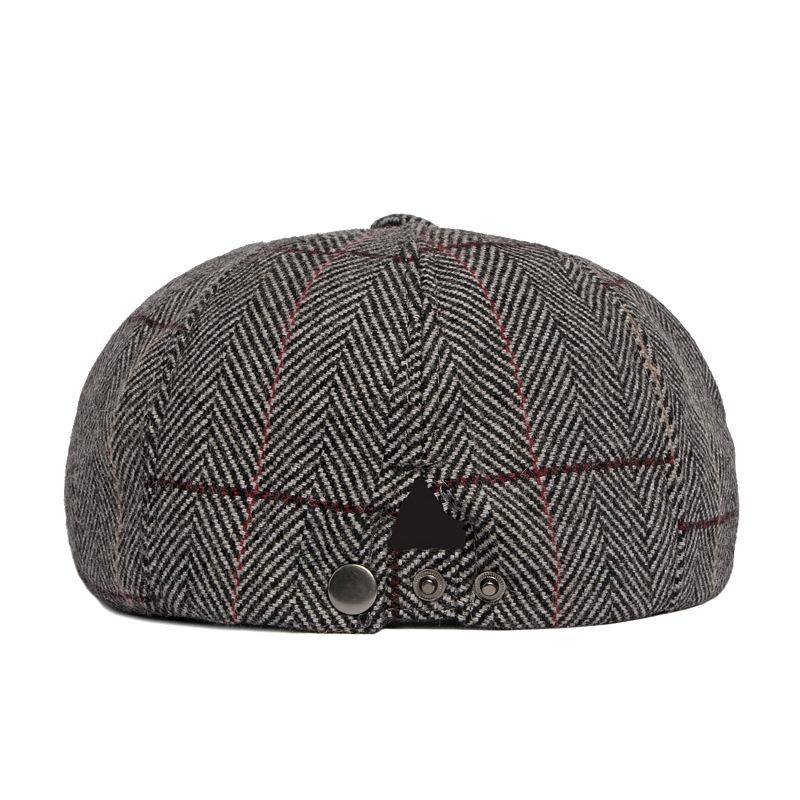 Retro Berets British Style Newsboy Cap Men Women Ascot Cap Male Vintage Octagonal Herringbone Flat Caps