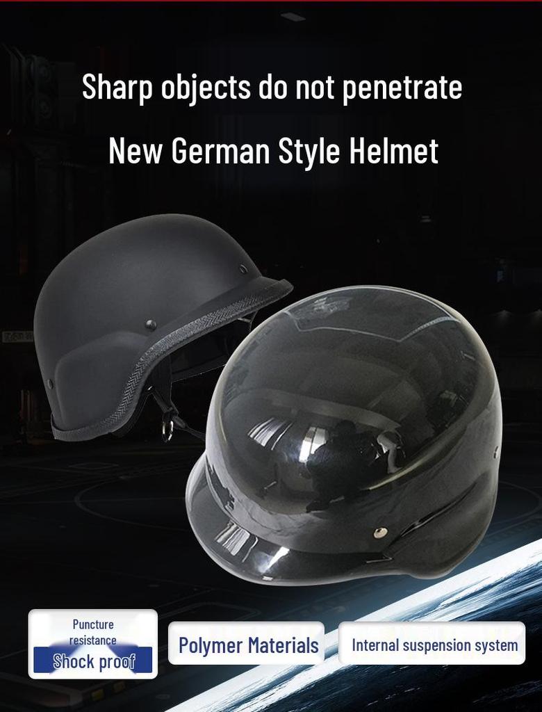 German Style PC Safety Helmet: Explosion-Proof, 4 Colors, Half Helmet for Security Protection