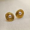 No Need for Ear Piercings Metal Imitation Pearl Ear Clips New Golden Ear Clip Earrings