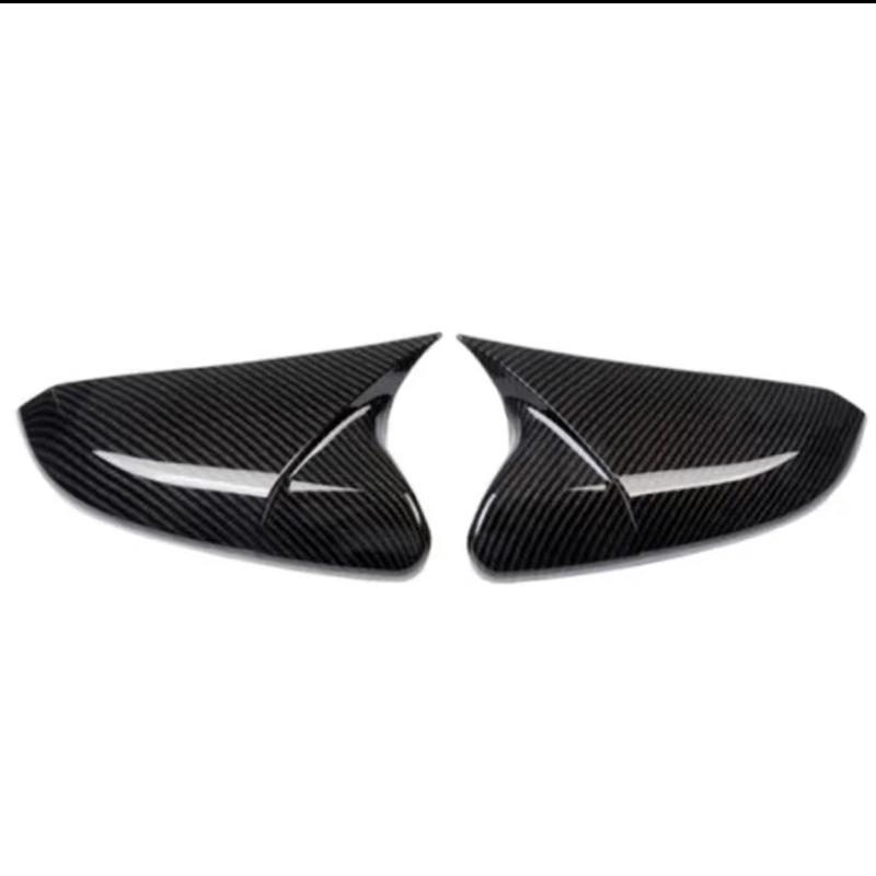 Black Rearview Mirror Cover for Honda Civic FK7/FK8 (2016-2021)