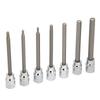 7pcs 3 8 Square Socket Bit with 1 8 3 16 7 32 1 4 9 32 5 16 3 8 Hex Extend Long Bit Socket Set