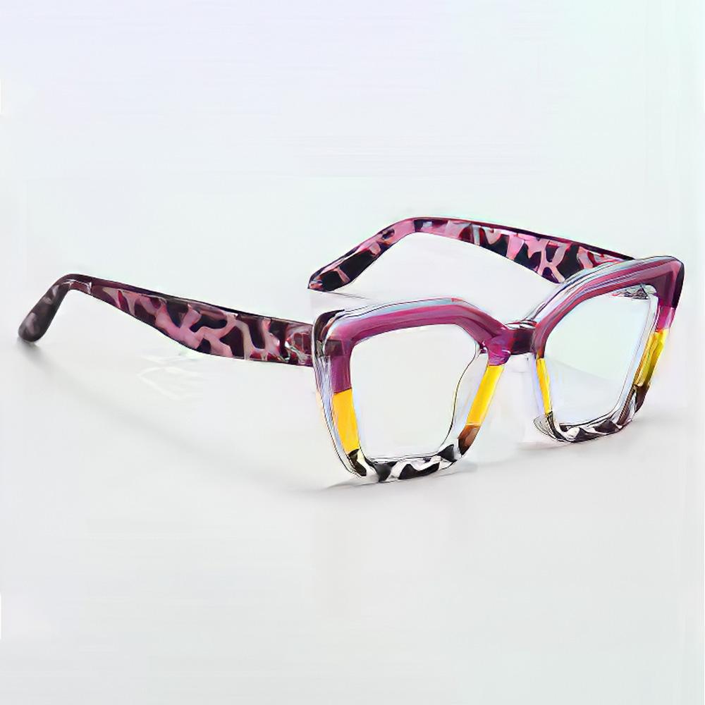 

2024 Новинка в очках для женщин Y2K Новые очки с плоским зеркалом кошачий глаз для женщин Анти-синий свет Плоские зеркальные компьютерные очки Очки фиолетовый