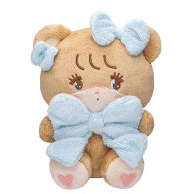 Mikko Characters Hug Ribbon Plush Toy, Mikko, 5 Types, Approx. 20cm (Latte)