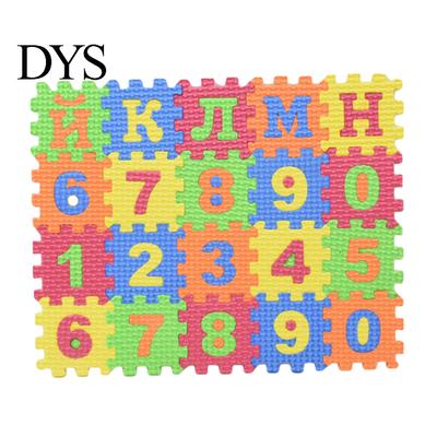 60Pcs/Set Russian Alphabet Carpet Baby Kids Education Toy Preschool Learning Mat