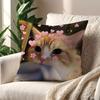 Funny Cat Memes cushion cover For Pillow Printing Sofa Decoration Home Car Room Coffee Shop Office Nordic Simplicity