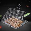 Grilling Basket Non-Stick Barbecue Basket Heavy Duty BBQ Tools Grill Basket for Meats Fish Vegetables Steak