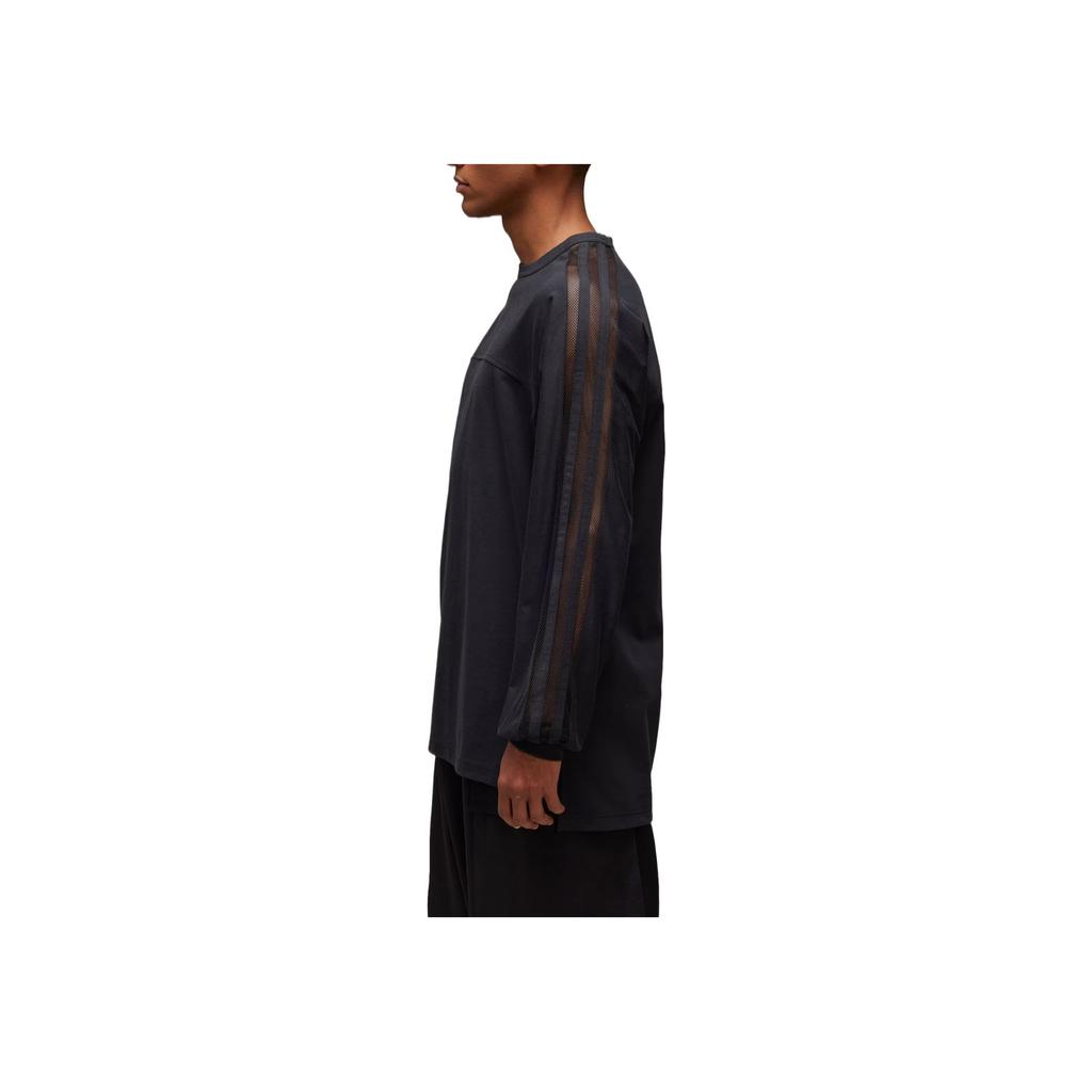 Adidas Mesh 3 Long Sleeve T-Shirt Comfortable Soft Warm Men Tops Black JL8309