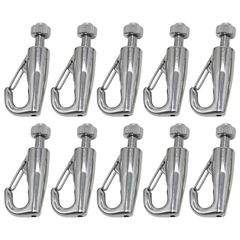 

10pcs Stainless Steel Picture Hooks Self-gripping Hook System Photo Hangers