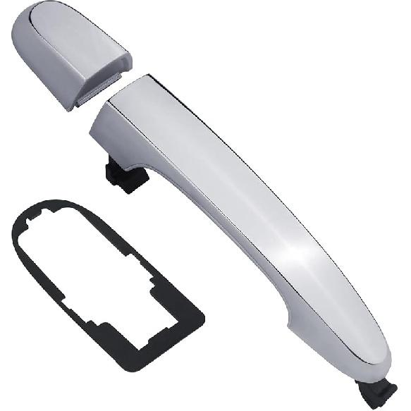 APPERFiT Exterior Door Handle Chrome W/Gasket Pad Compatible With Kia Sorento 2011 2012 2013 2014 2015 Rear Door Left Driver Side Panel Replaces