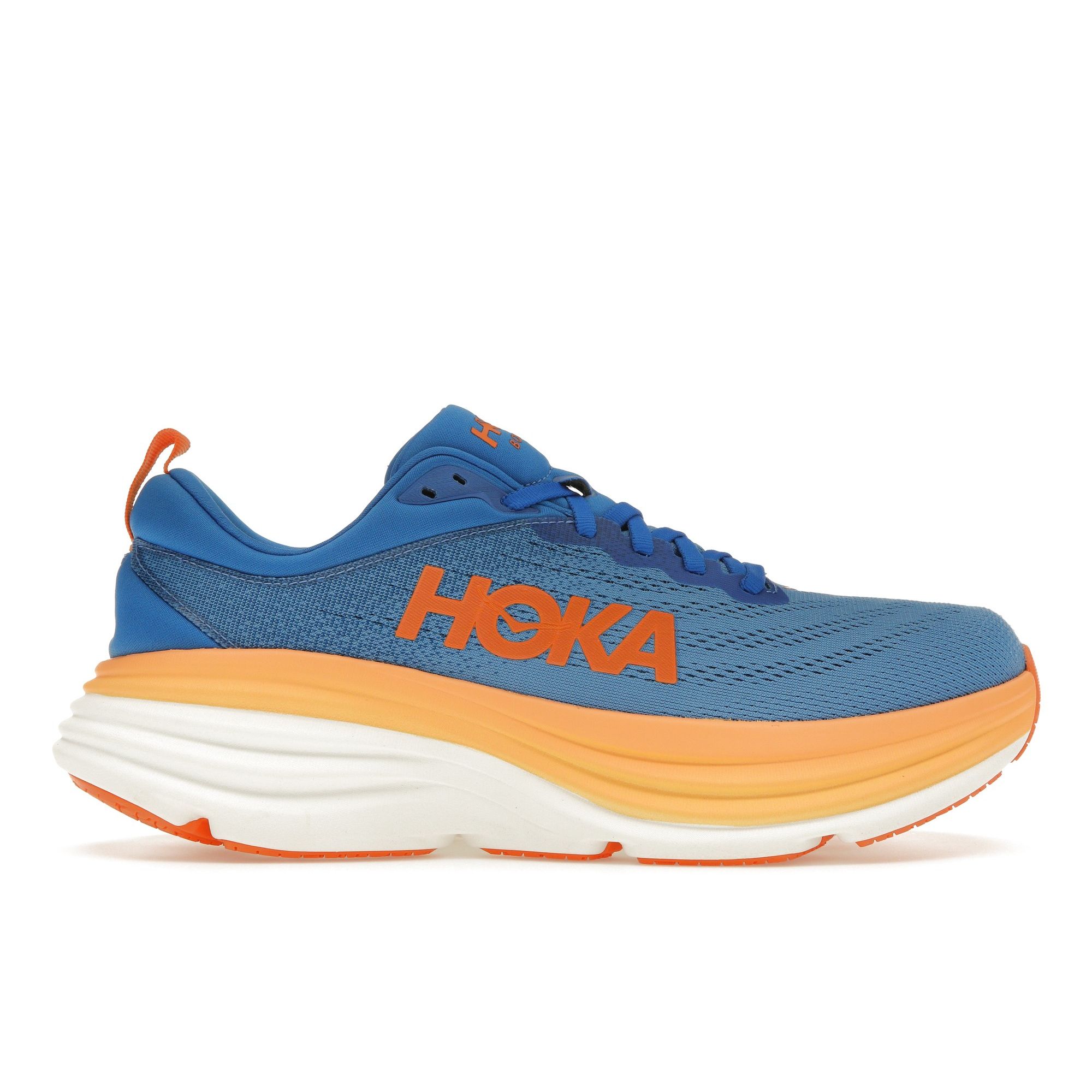 

Кроссовки унисекс HOKA Bondi 8 Coastal Sky Vibrant Orange, синие 1123202-CSVO
