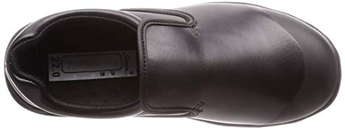 Simon SC117 Black, Size 28.0 cm, 3E, Slip-Resistant, Antibacterial, and Antifungal Kitchen Chef Shoes, Lightweight Work Shoes, Safety Sneakers