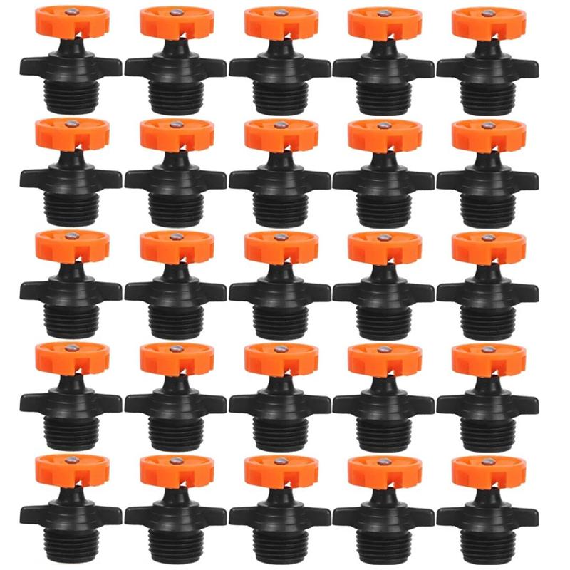 30/1PCS Scattering Nozzle 360 Degree Rotating Sprinkler Male Thread Irrigation Nozzle Garden Farm Balcony Yard Watering Nozzle
